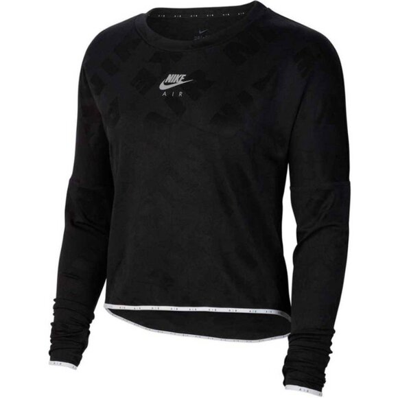 Nike air black midlayer DriFit crew long sleeve  running top size M - Picture 5 of 16